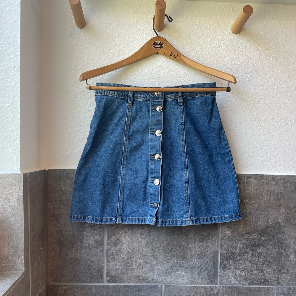 H&M jean skater skirt